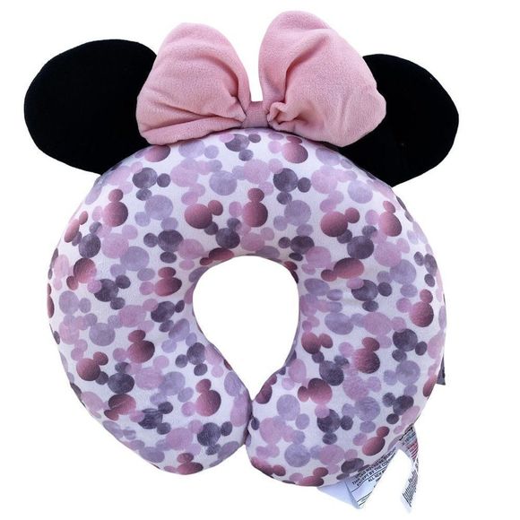 Disney Womens Pink Minnie Mouse U Shape Comfort Travel Neck Pillow One Size - Picture 2 of 12